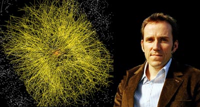 Image of Ben Miller and particles