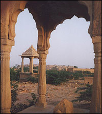 buildings in the desert