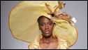 Ghanian Shirley Selase in an outfit by Ivorian designer Patrick Asso