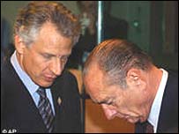 ژاک شيراک (راست) و دو ويلپن