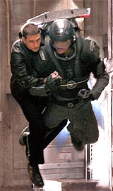 Tom Cruise in Minority Report.