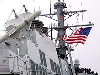 Navio de guerra americano USS Decatur