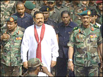 President Mahinda Rajapaske and Opposition leader Ranil Wickremasinghe