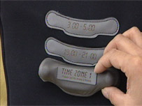 Demonstrating the jet lag jacket