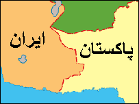 نقشه مرز ايران و پاکستان