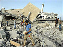 Casa destruída em Gaza