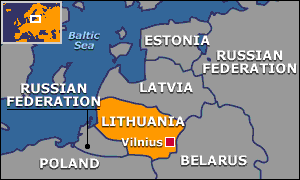 Map of Lithuania