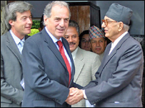 Howells in a recent visit to Nepal