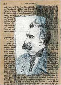 طرحی از نيچه کار يک هنرمند آلمانی برگرفته از سايت Arte