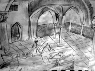 A drawing of Escher's work