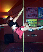 Rachel performing the straight leg grip