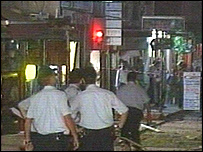 Cena de uma das explosões na Turquia