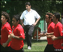 امیر قلعه نویی و بازیکنان تیم ایران