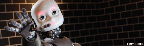 One of the robots in Robotville Festival