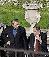 خاوير سولانا و علی لاریجانی - عکس از آرشیو