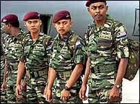 Soldados da Malásia