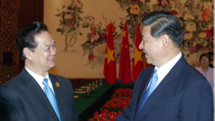 Thủ tướng Dũng gặp phó Chủ tịch Trung Quốc Tập Cận Bình tại Quảng Tây