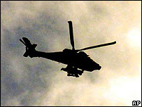 Helicóptero israelense Apache (arquivo)