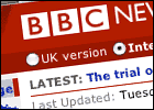 A graphic of the BBC News website