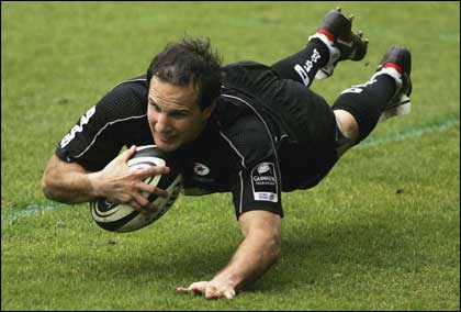 Mark Bartholomeusz of Saracens v Worcester Warrior