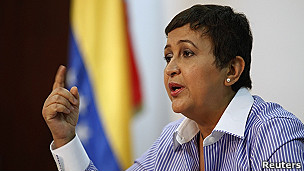 Tibisay Lucena, chefe do órgão eleitoral da Venezuela (foto: Reuters)