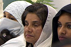 Muslim women wearing veils