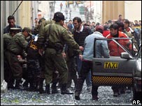 Segurança ferida é retirado do Parlamento boliviano