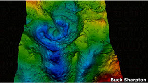 Mapa del Cráter de Chicxulub 