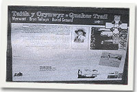 Hysbysfwrdd yn adrodd hanes y Crynwyr