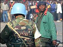 Kongo'da bir BM askeri