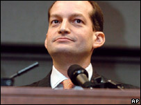 O promotor americano Alexander Acosta