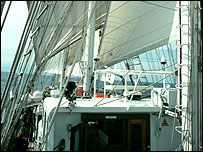 Lord Nelson under sail