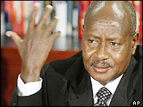 Tổng thống Uganda, Yoweri Museveni 