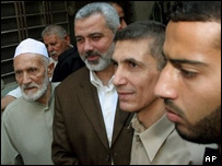 هنیه و طرفداران در غزه