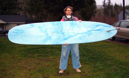 Chris Hoover in the States has found the cure for the winter blues - DIY 10 foot style! 