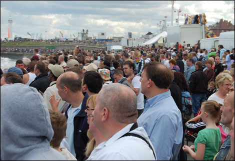 Crowds at Sunderland Airshow.