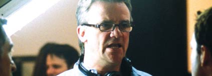 Nick Hamm on the set of Godsend