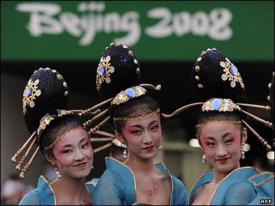 په چين کې د المپيک لوبو د لومړنيو تمرينونو عکسونه