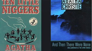 Y fersiwn cyyntaf un a fersiwn cyfoes o glawr y llyfr