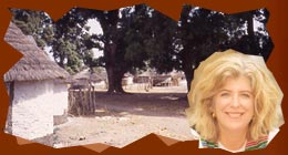 Lucy Duran and Malian village (©Lucy Duran)