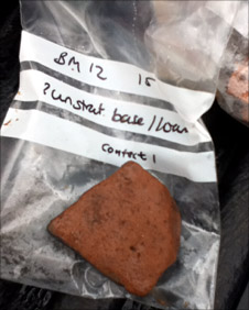 A potential piece of medieval pottery