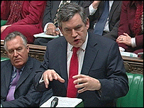 Britský ministr financí Gordon Brown