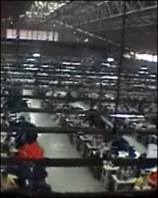 Laos clothing factory that makes Lonsdale merchandise