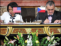 امریکہ اور پولینڈ کے وزراء خارجہ