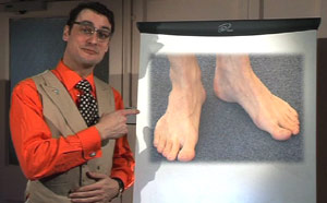 The Teacher with feet