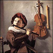 Tânăr cântăreţ la flaut, Judith Leyster 