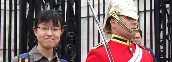 Sun Hai Nin and a Guard in a London