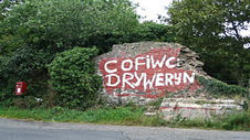 Graffiti Cofio Tryweryn
