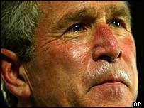 O presidente americano, George W. Bush
