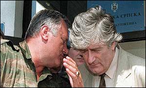 Ratko Mladič a Radovan Karadžič